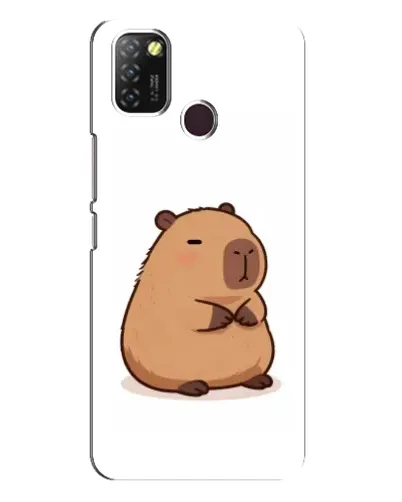 Чехол для Infinix Hot 10 Lite с картинкой «Толстенькая капибара»