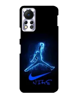 Чехол для Infinix Hot 11s с картинкой «Jordan Neon Blue»