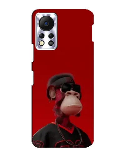 Чехол для Infinix Hot 11s с картинкой «Bored Ape в красном» Чехол для Infinix Hot 11s с картинкой «Bored Ape в красном»