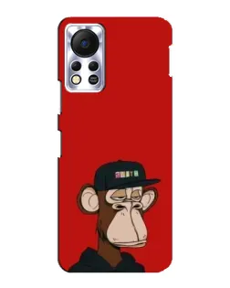 Чехол для Infinix Hot 11s с картинкой «Bored Ape — красный фон» Чехол для Infinix Hot 11s с картинкой «Bored Ape — красный фон»