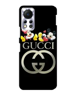 Чехол для Infinix Hot 11s с картинкой «Gucci — герои Disney»
