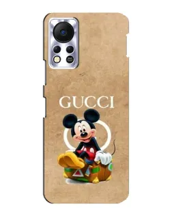 Чехол для Infinix Hot 11s с картинкой «Микки Маус Gucci — крафт»
