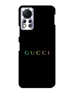 Чехол для Infinix Hot 11s с картинкой «Gucci — неоновый минимализм»