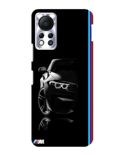 Чехол для Infinix Hot 11s с картинкой «Силуэт BMW в темноте»