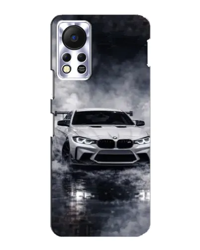 Чехол для Infinix Hot 11s с картинкой «BMW сквозь туман»