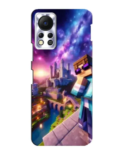 Чехол для Infinix Hot 11s с картинкой «Стив и космос»