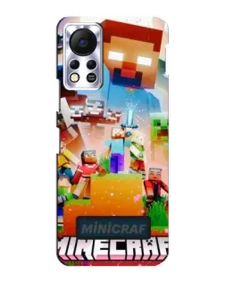 Чехол для Infinix Hot 11s с картинкой «Minecraft герои игры»