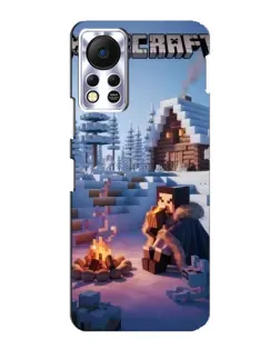 Чехол для Infinix Hot 11s с картинкой «Зимний Minecraft»