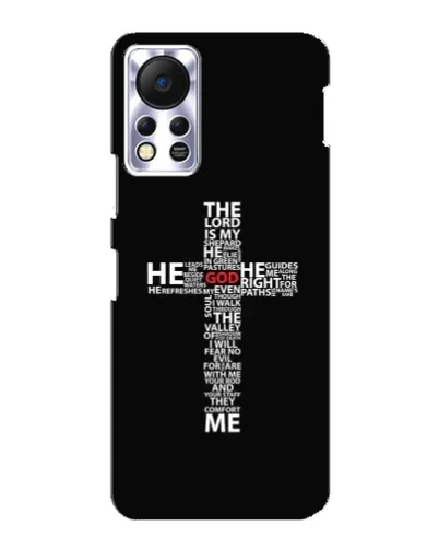Чехол для Infinix Hot 11s с картинкой «Текстовый крест» Чехол для Infinix Hot 11s с картинкой «Текстовый крест»
