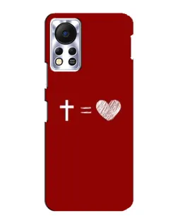 Чехол для Infinix Hot 11s с картинкой «Уравнение любви»