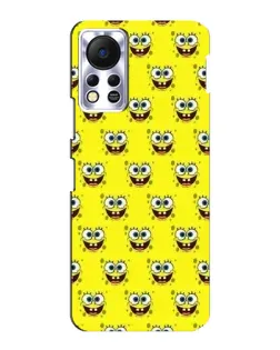 Чехол для Infinix Hot 11s с картинкой «Паттерн Губка Боб»