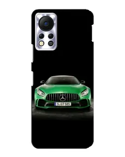 Чехол для Infinix Hot 11s с картинкой «Mercedes — неоновый лого»