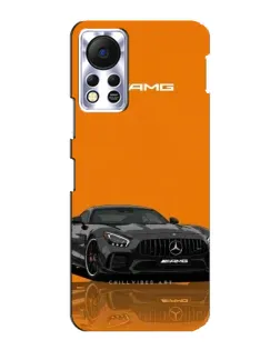 Чехол для Infinix Hot 11s с картинкой «Оранжевый Mercedes AMG»