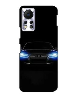 Чехол для Infinix Hot 11s с картинкой «Audi в неоне»