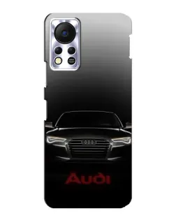 Чехол для Infinix Hot 11s с картинкой «Audi — градиентный контур»