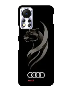 Чехол для Infinix Hot 11s с картинкой «Графика — пантера и Audi»