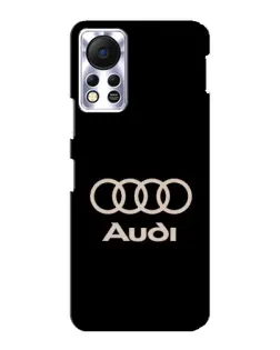 Чехол для Infinix Hot 11s с картинкой «Audi — золотой логотип»