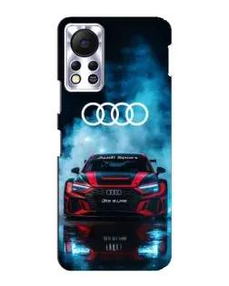 Чехол для Infinix Hot 11s с картинкой «Audi Sport — неон»