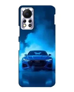 Чехол для Infinix Hot 11s с картинкой «Audi — голубая энергия»