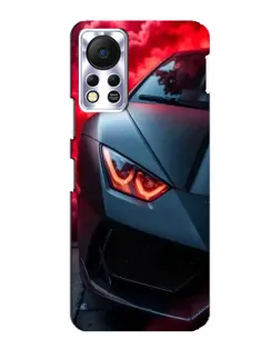 Чехол для Infinix Hot 11s с картинкой «Lamborghini красное сияние»