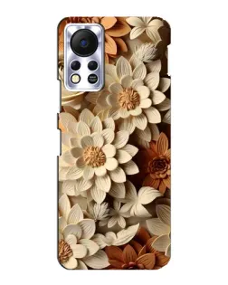 Чохол для Infinix Hot 11s з картинкою «Бежевий флористичний декор» Чохол для Infinix Hot 11s з картинкою «Бежевий флористичний декор»