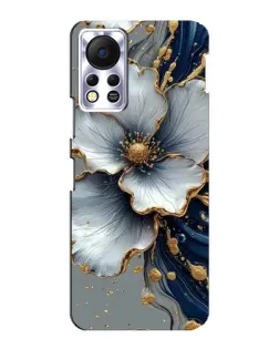 Чохол для Infinix Hot 11s з картинкою «Біла квітка та золотий флюїд» Чохол для Infinix Hot 11s з картинкою «Біла квітка та золотий флюїд»