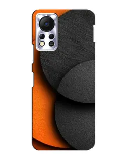 Чехол для Infinix Hot 11s с картинкой «Геометрия оранжевых кругов»