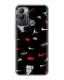 Чехол для Infinix Hot 12 Play с картинкой «Nike Mix Pattern»