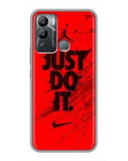 Чехол для Infinix Hot 12 Play с картинкой «Nike Just Do It»