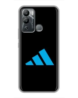 Чехол для Infinix Hot 12 Play с картинкой «Adidas Cyan Logo»