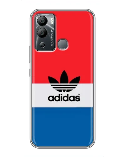Чехол для Infinix Hot 12 Play с картинкой «Ретро блоки Adidas»