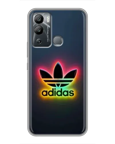 Чехол для Infinix Hot 12 Play с картинкой «Неоновый Adidas»