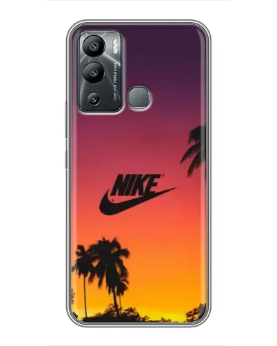 Чехол для Infinix Hot 12 Play с картинкой «Nike на закате солнца»