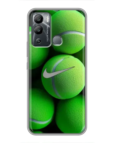 Чехол для Infinix Hot 12 Play с картинкой «Теннисные мячи Найк»