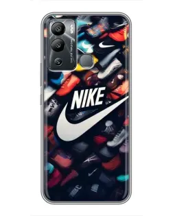 Чехол для Infinix Hot 12 Play с картинкой «Коллекция кроссовок Nike»