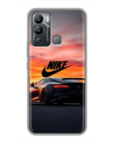 Чехол для Infinix Hot 12 Play с картинкой «Nike и суперкар»