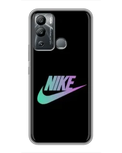Чехол для Infinix Hot 12 Play с картинкой «Nike — городская ночь»