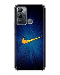 Чехол для Infinix Hot 12 Play с картинкой «Синий пульс Nike»