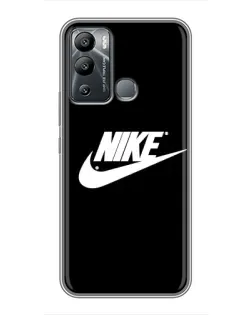 Чехол для Infinix Hot 12 Play с картинкой «Мазки краски Nike»