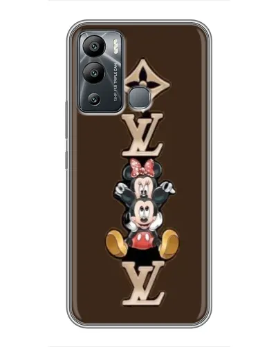 Чехол для Infinix Hot 12 Play с картинкой «LV и Микки Маус»