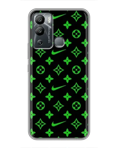 Чехол для Infinix Hot 12 Play с картинкой «Неоновый принт LV»