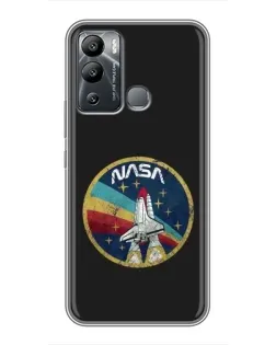 Чехол для Infinix Hot 12 Play с картинкой «NASA — эмблема миссии»