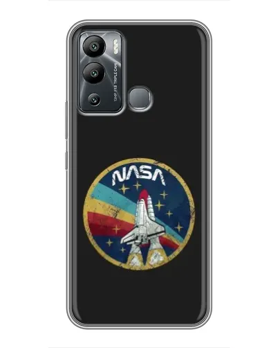 Чехол для Infinix Hot 12 Play с картинкой «NASA — эмблема миссии» Чехол для Infinix Hot 12 Play с картинкой «NASA — эмблема миссии»