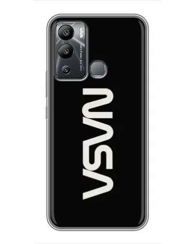 Чехол для Infinix Hot 12 Play с картинкой «NASA — вертикальный логотип» Чехол для Infinix Hot 12 Play с картинкой «NASA — вертикальный логотип»