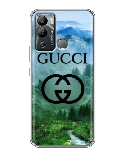 Чехол для Infinix Hot 12 Play с картинкой «Gucci — горный пейзаж»
