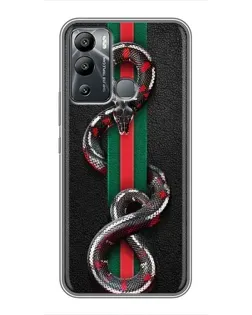 Чохол для Infinix Hot 12 Play з картинкою «Gucci — змія на смузі»