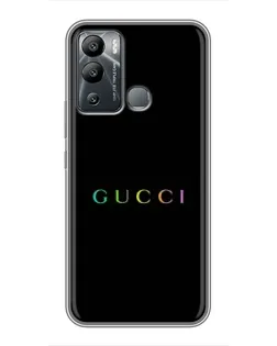 Чохол для Infinix Hot 12 Play з картинкою «Gucci — неоновий мінімалізм»