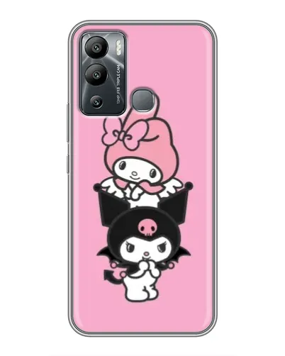 Чехол для Infinix Hot 12 Play с картинкой «My Melody и Kuromi»