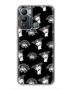 Чехол для Infinix Hot 12 Play с картинкой «Черный паттерн Kuromi» Чехол для Infinix Hot 12 Play с картинкой «Черный паттерн Kuromi»