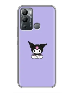 Чехол для Infinix Hot 12 Play с картинкой «Kuromi — фиолетовый минимализм» Чехол для Infinix Hot 12 Play с картинкой «Kuromi — фиолетовый минимализм»